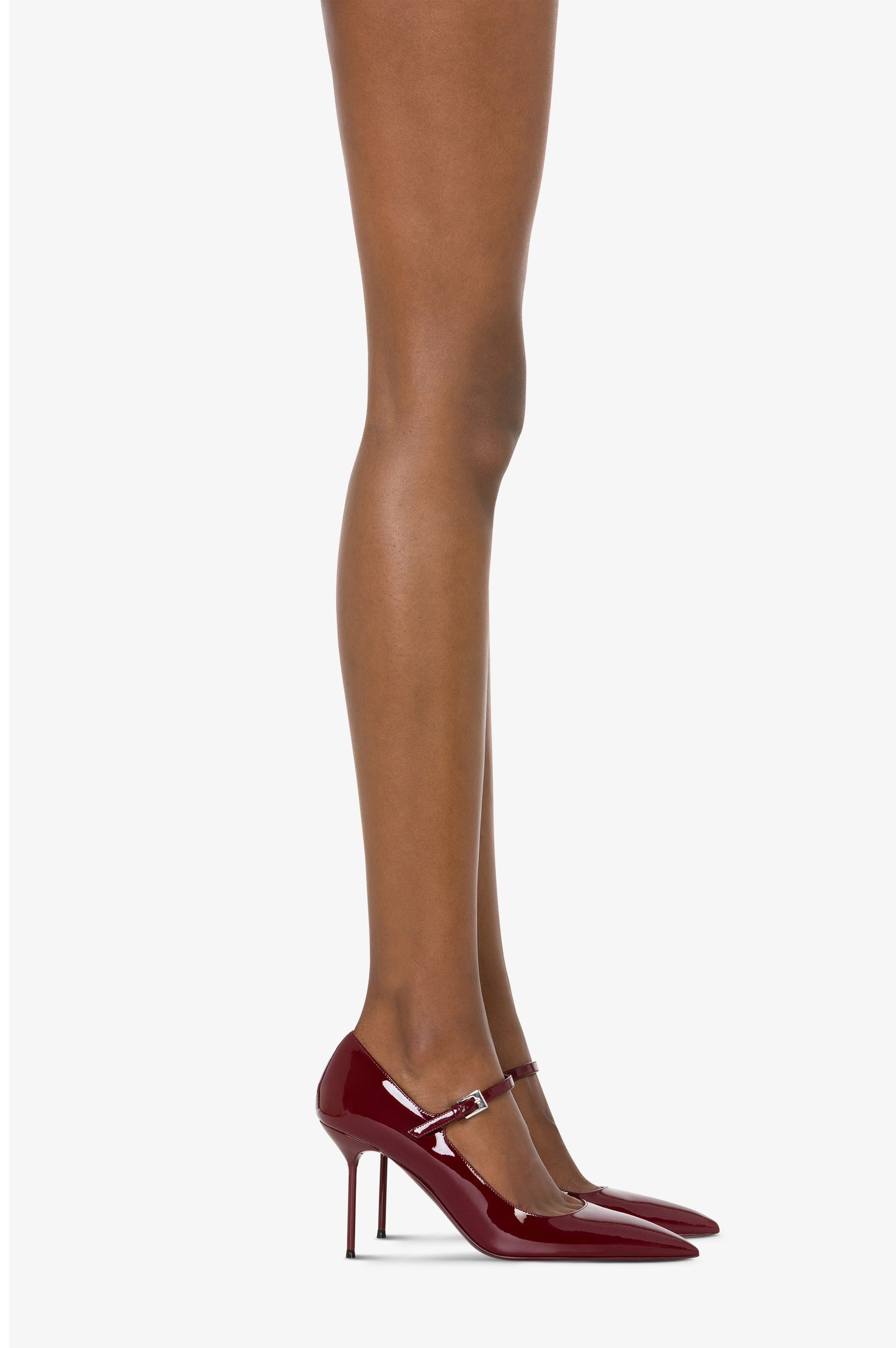 Pumps in vernice rouge noir