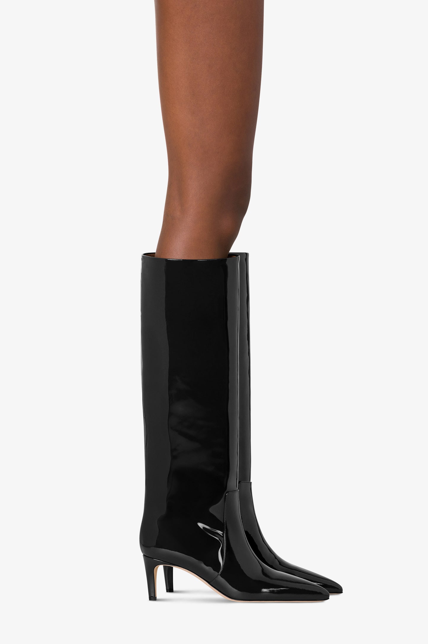 Stivali in vernice nera