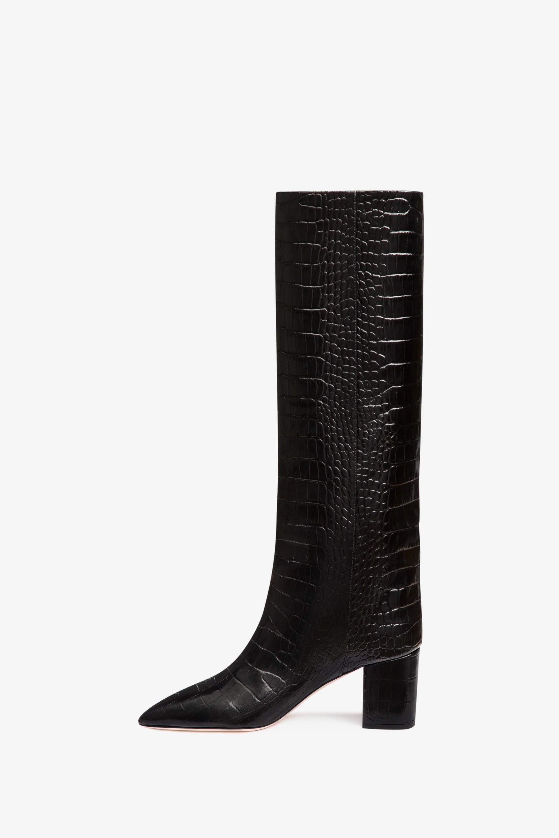 Carbon embossed leather boot - Side