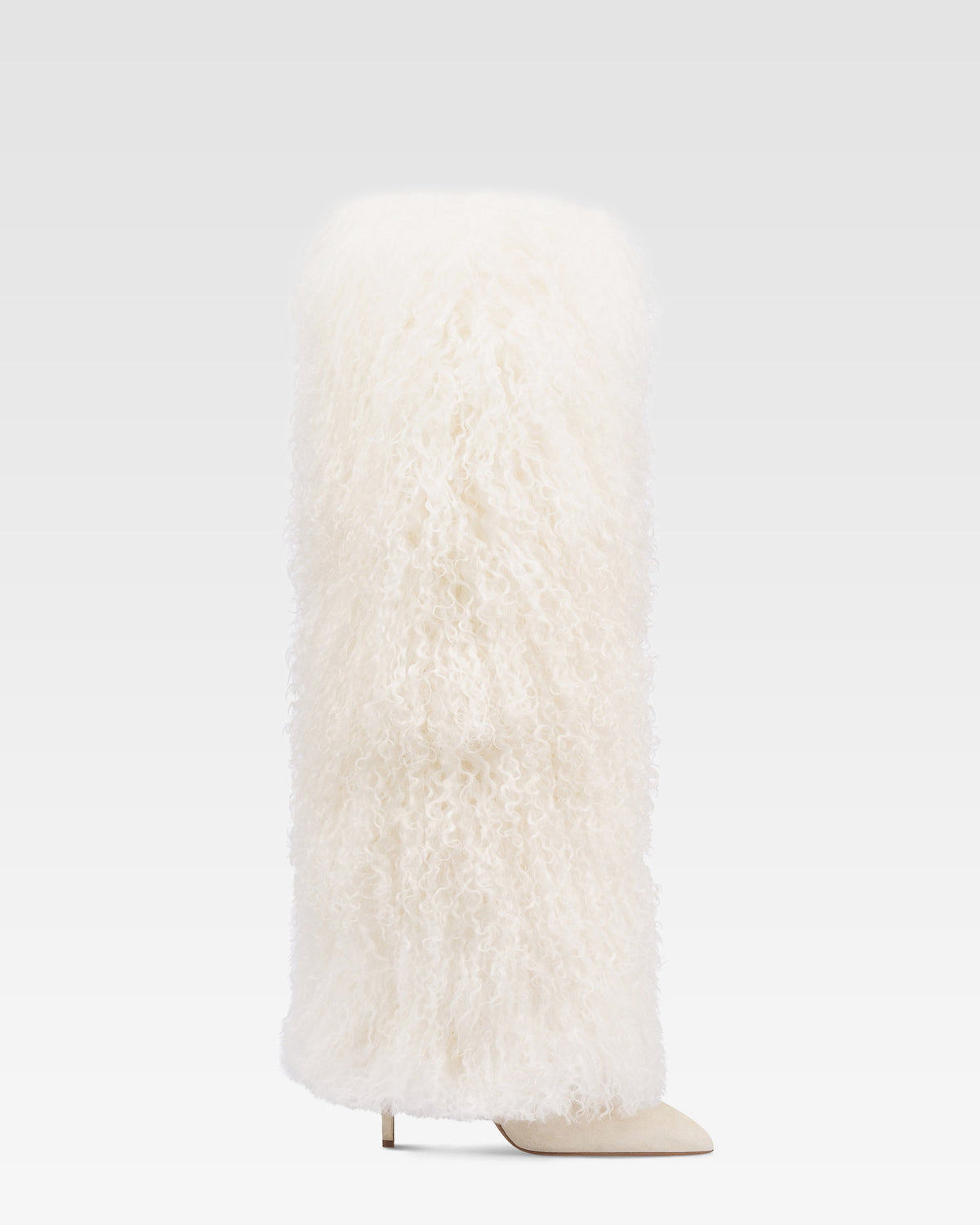 Wildlederstiefel mit Mongolei-Fell