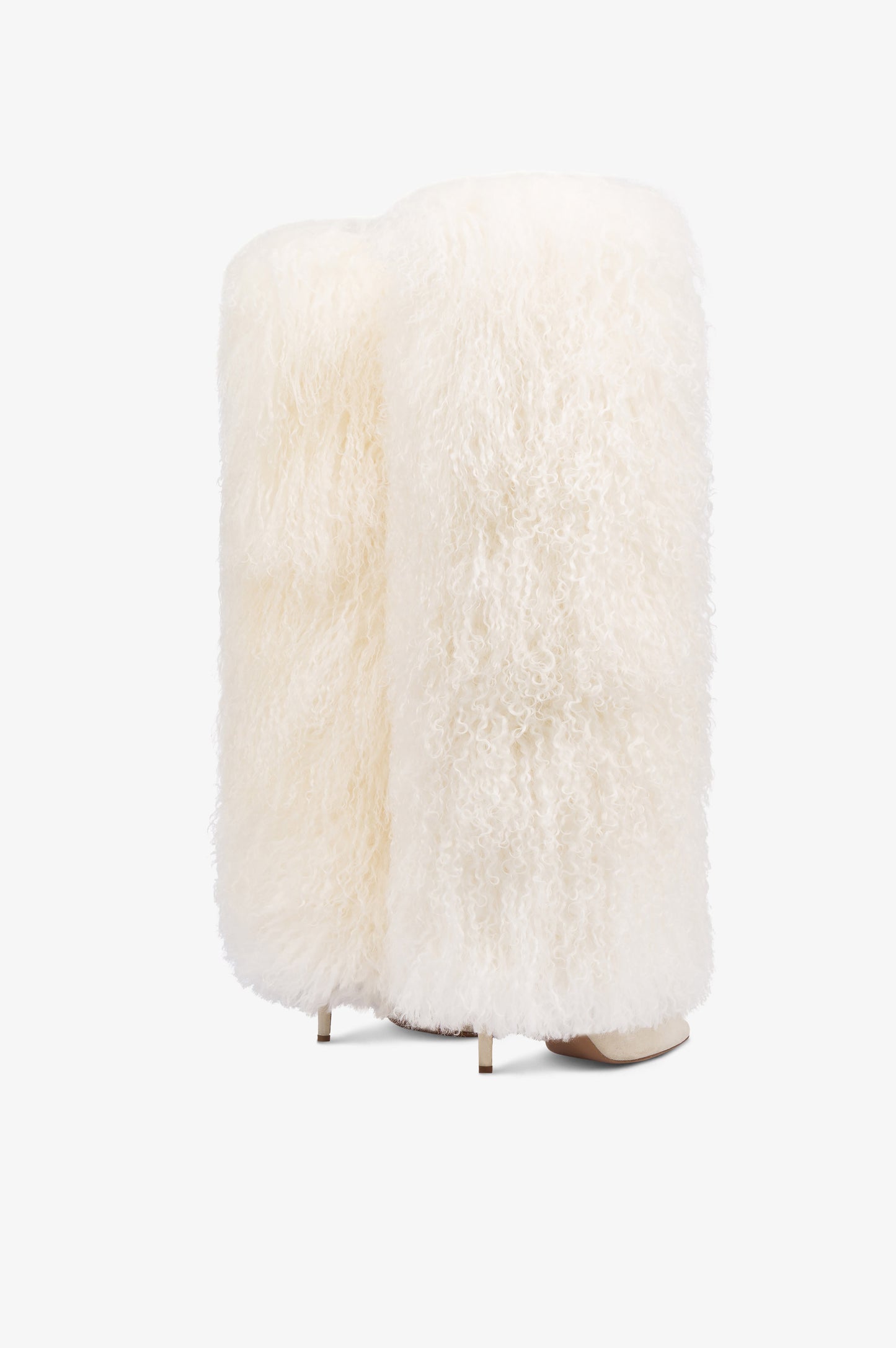Stivali in mongolian fur bianco