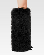 Boots in mongolian fur multicolor / print