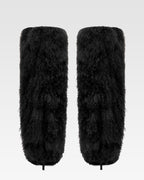 Boots in mongolian fur multicolor / print
