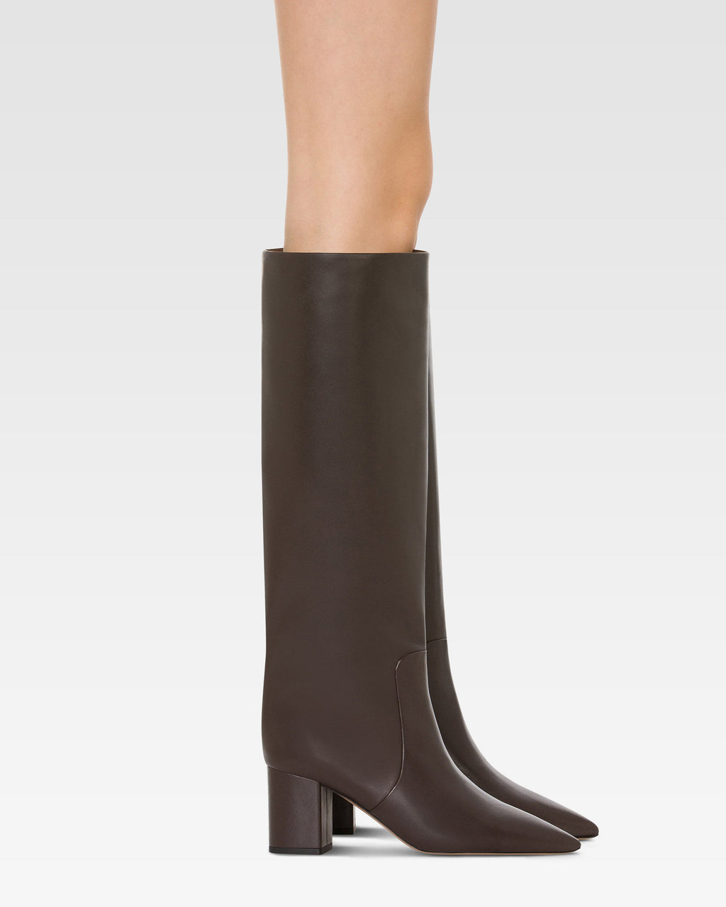 Botas de cuero napa negro