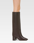 Botas de cuero napa negro