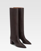 Botas de cuero napa negro