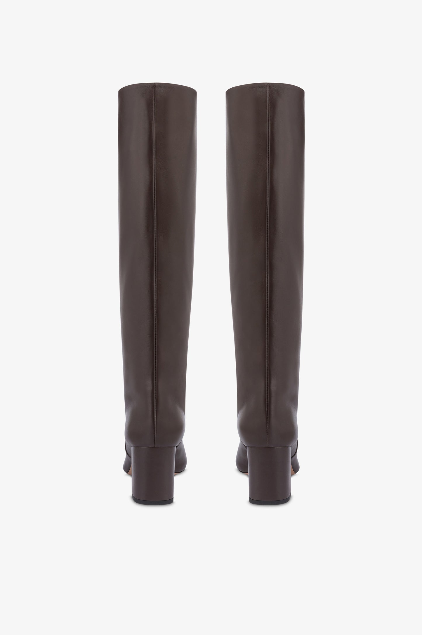 Boots in ebony nappa leather