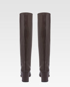 Botas de cuero napa negro