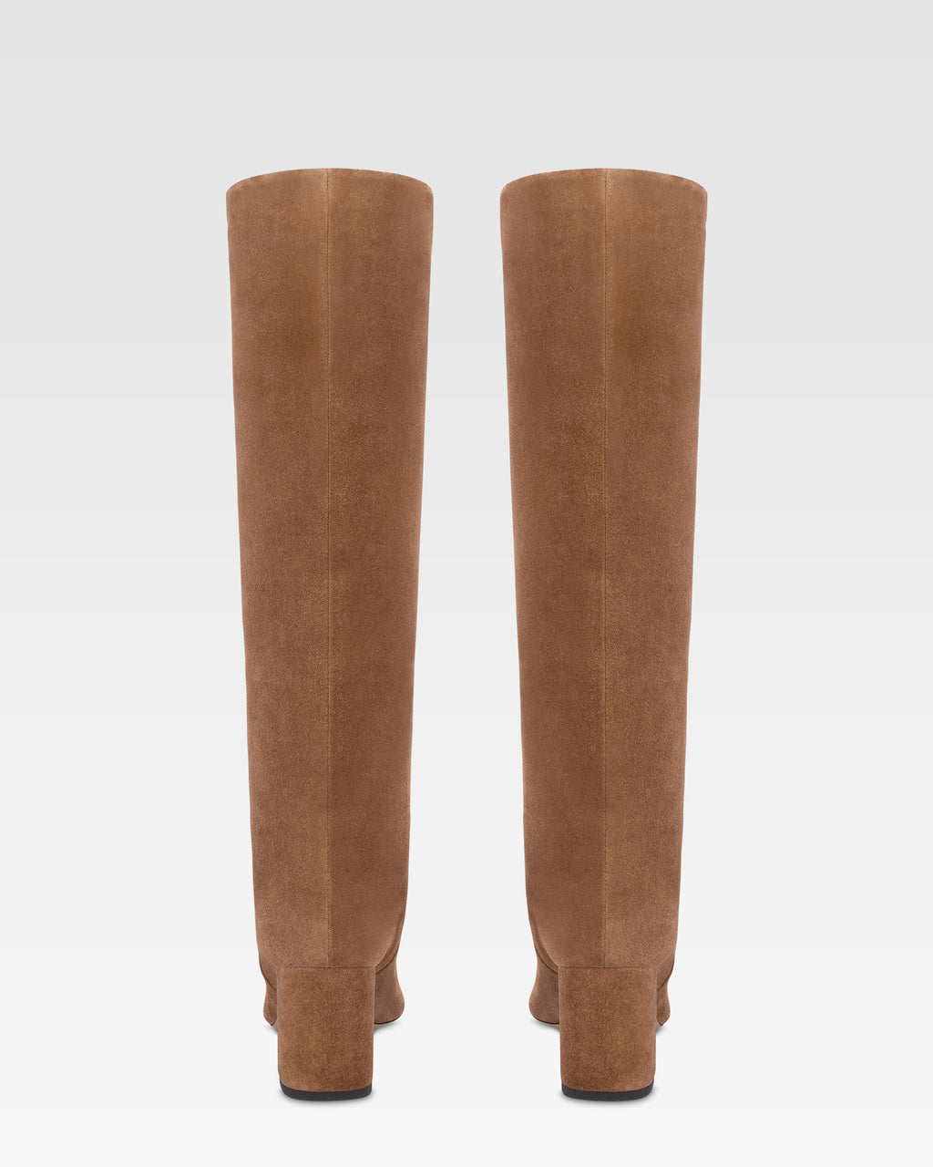 Bottes en cuir suede de veau couleur marron