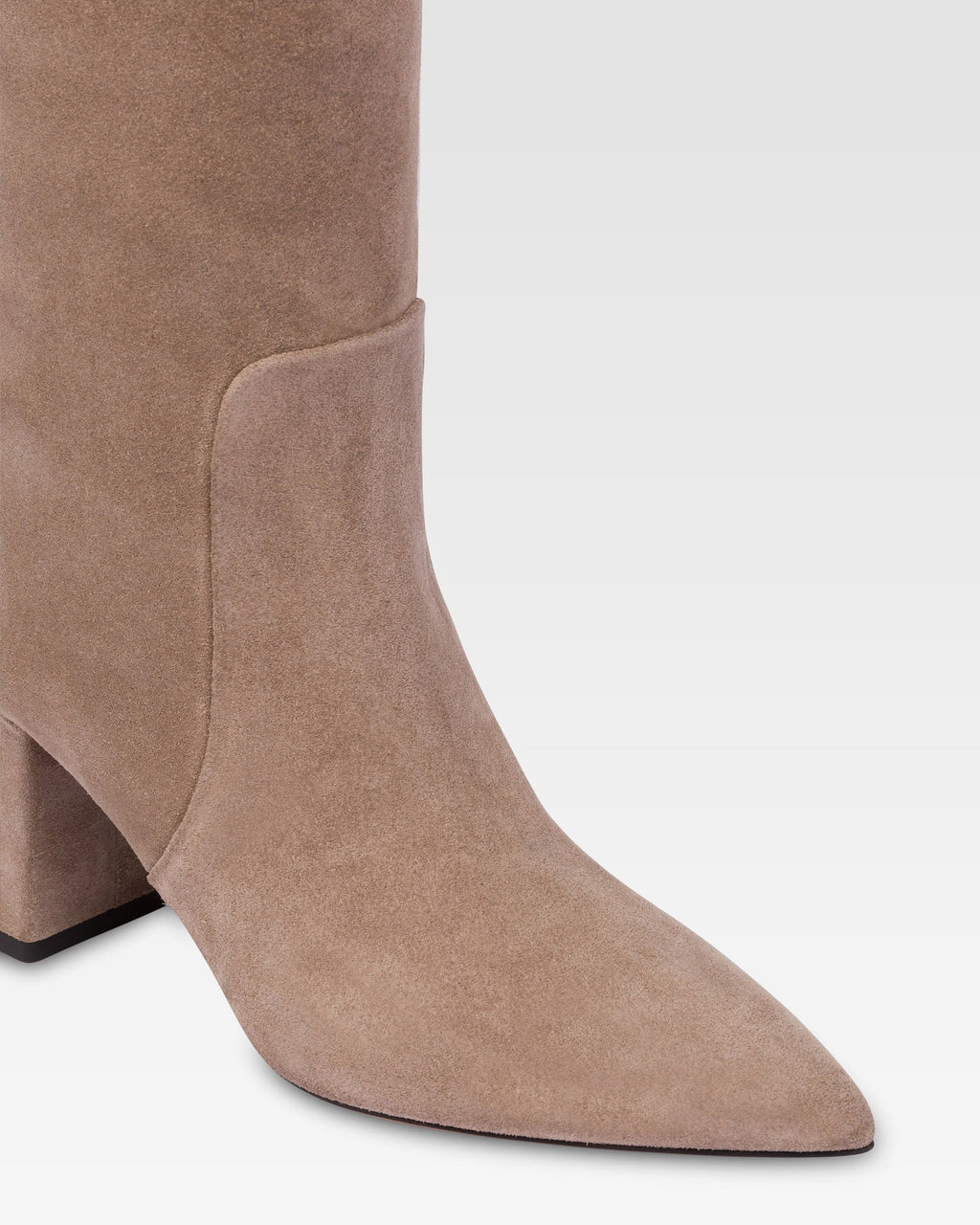 Bottes a hauteur de genou en cuir suede de koala souple