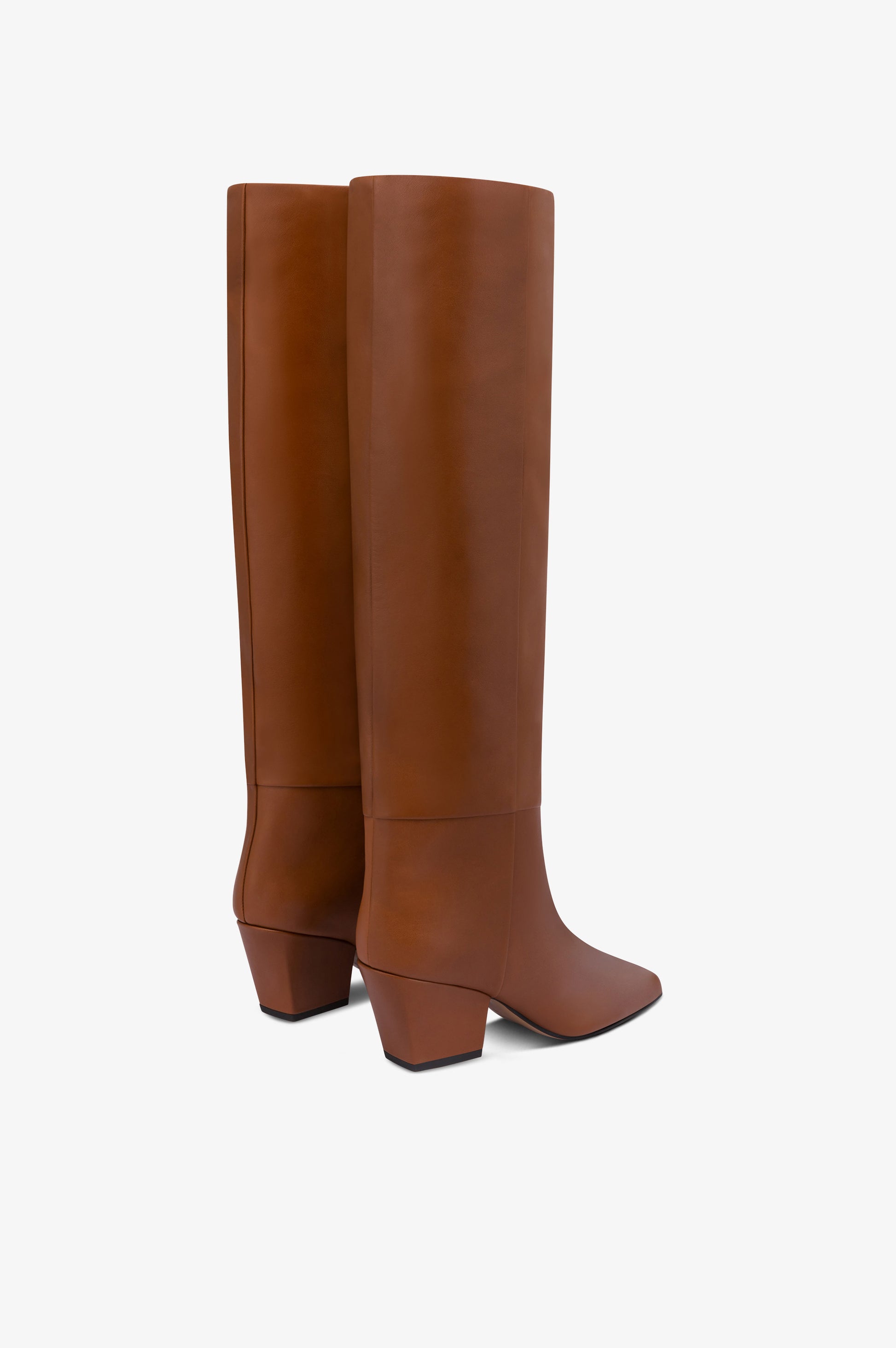 Boots in brown calf leather