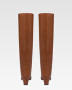 Botas de piel de becerro marron