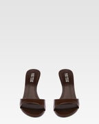 Mules in vernice ebano