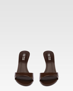 Mules in vernice ebano