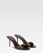 Patent leather mule