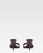 Patent leather mule