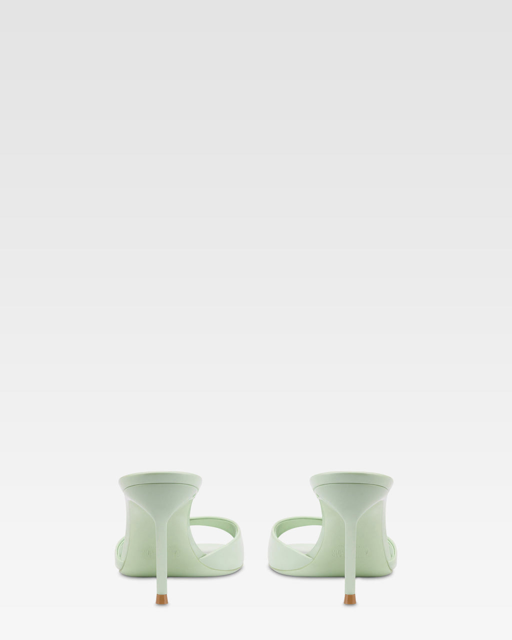 Mules en charol color verde menta