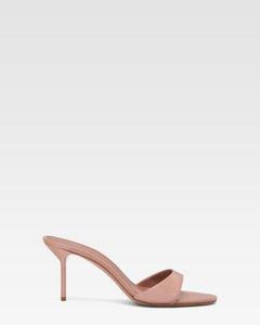 Mule in vernice rosa fard scuro