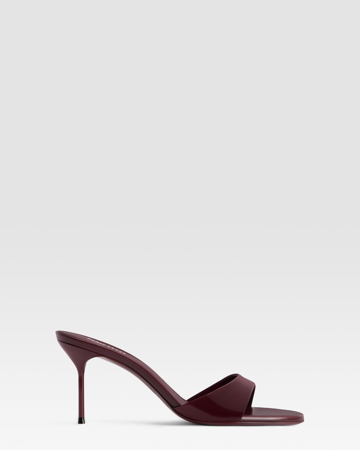 PATENT LEATHER MULE