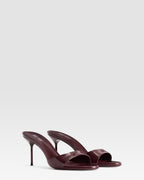 MULE EN CUIR VERNI