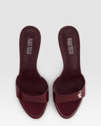 MULE EN CUIR VERNI