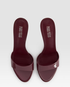 PATENT LEATHER MULE