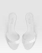 Mules en cuir verni