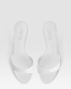 Mules en cuir verni