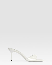 Mule in vernice rosa fard scuro — BIANCO OTTICO