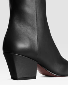 LEDER ANKLE BOOT
