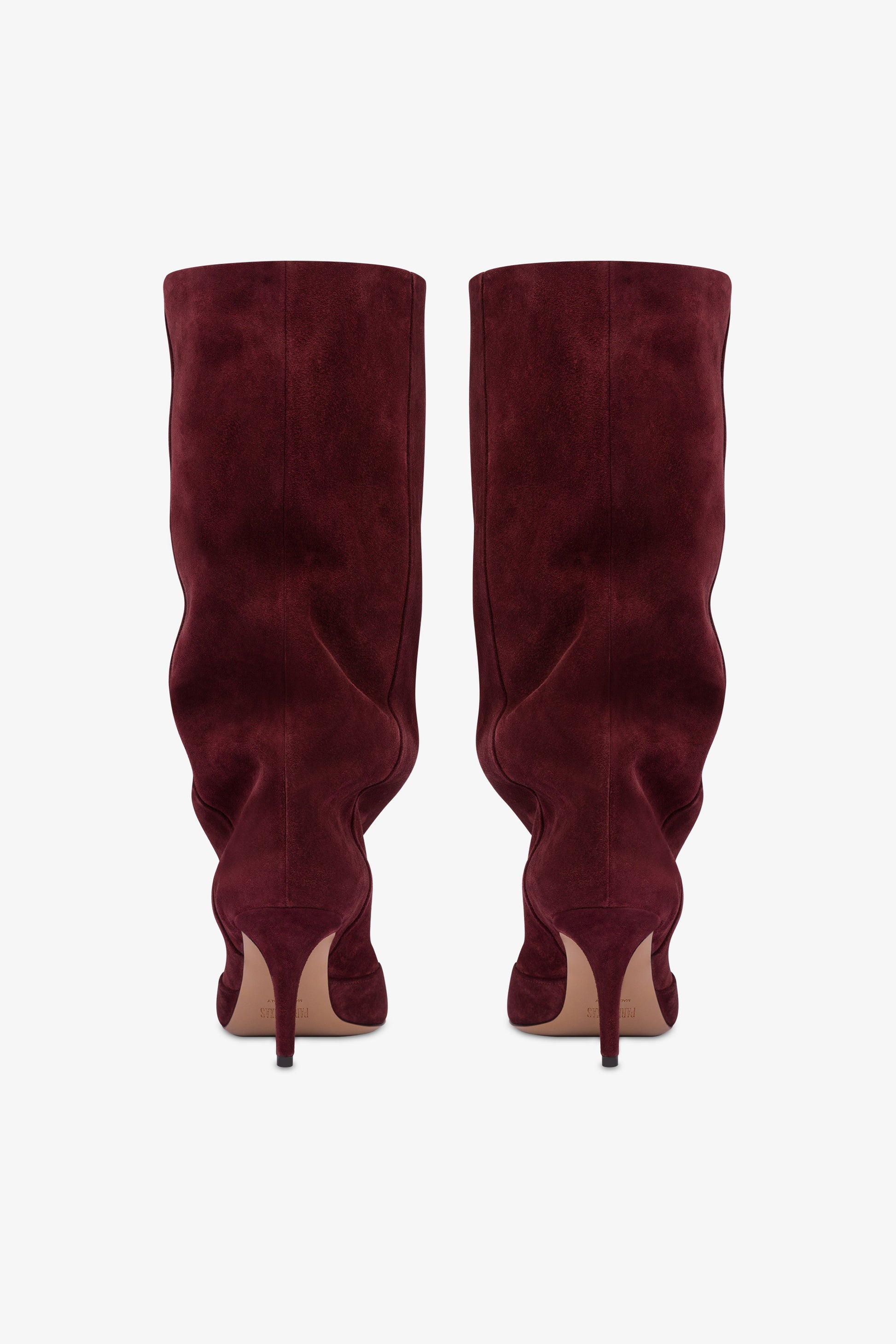 Mid-calf boots in soft Kenya suede leather