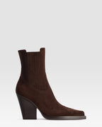 VELOURSLEDER WESTERN ANKLE BOOT