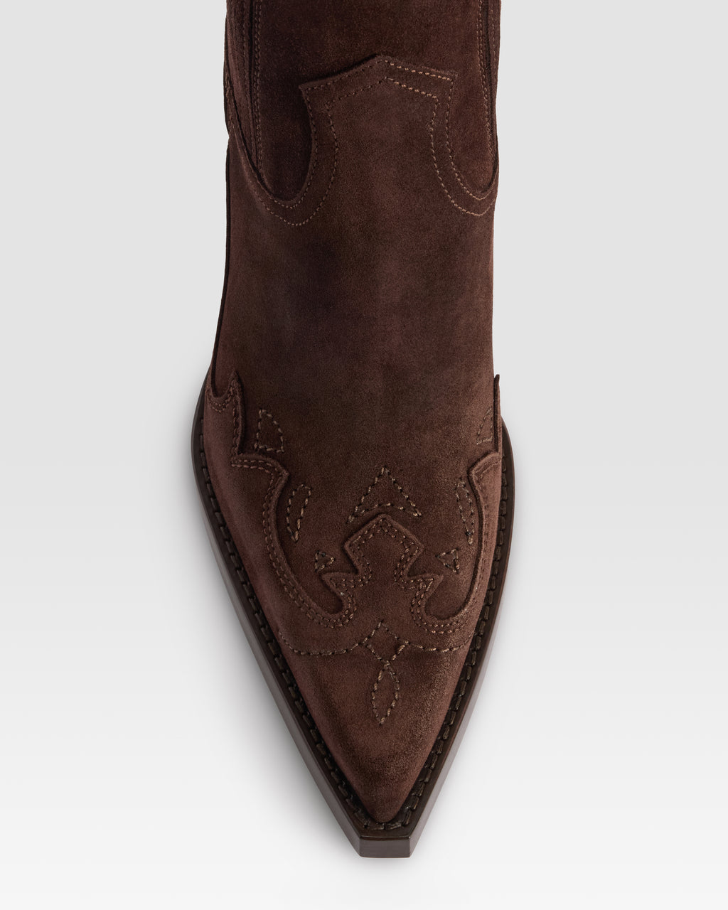 VELOURSLEDER WESTERN ANKLE BOOT