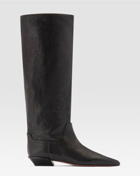 LEDER STIEFEL — BLACK
