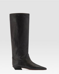 LEDER STIEFEL — BLACK