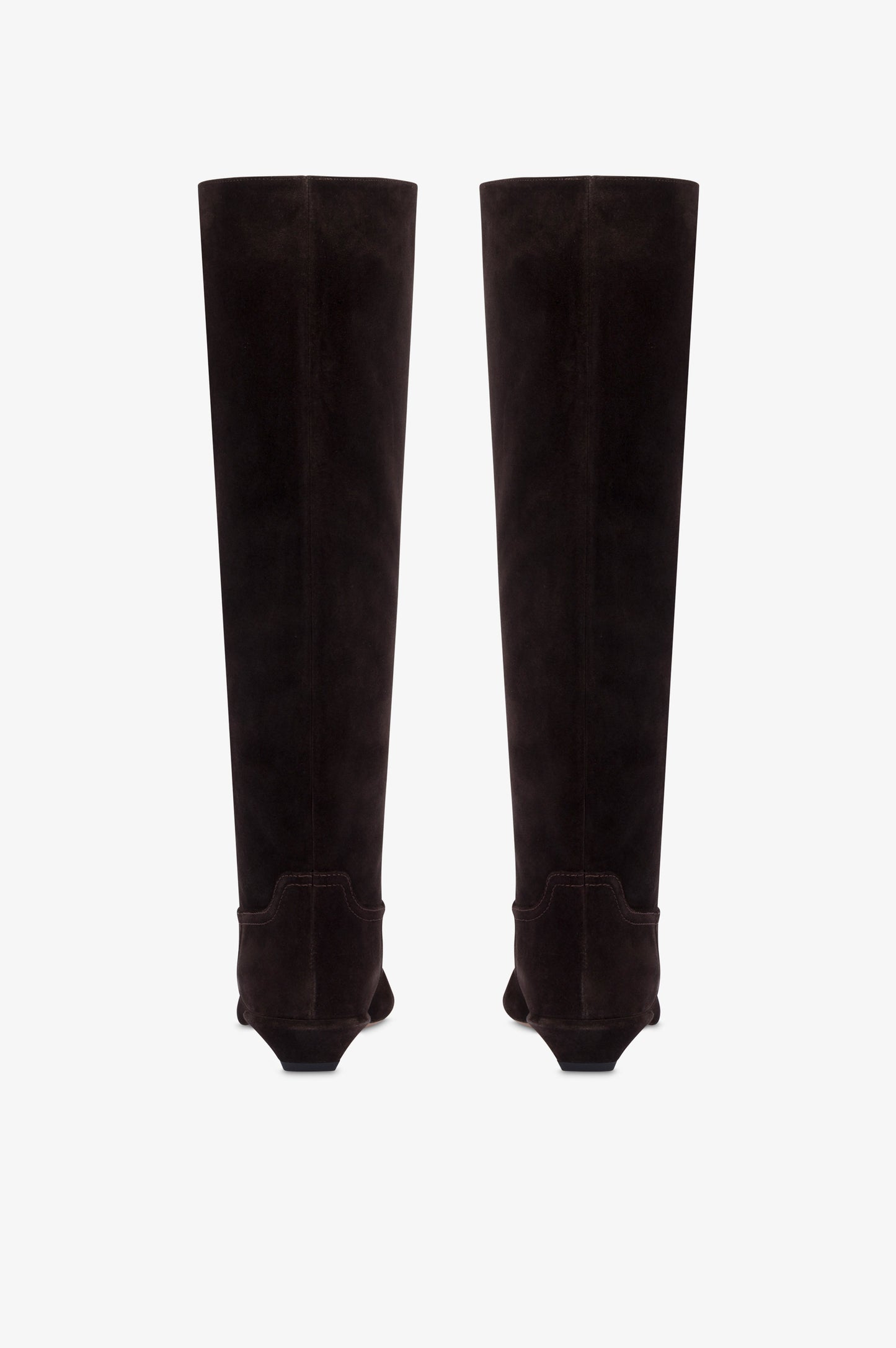 Boots in ebony calf suede leather.