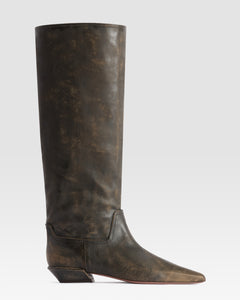 VINTAGE-EFFEKT LEDER STIEFEL