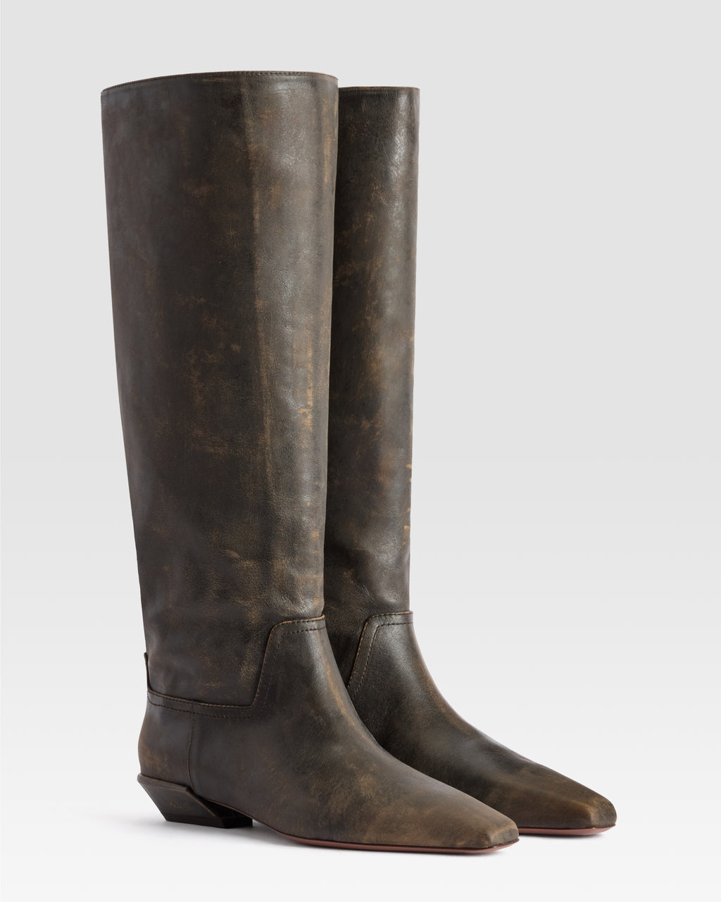VINTAGE-EFFEKT LEDER STIEFEL
