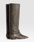 VINTAGE-EFFEKT LEDER STIEFEL