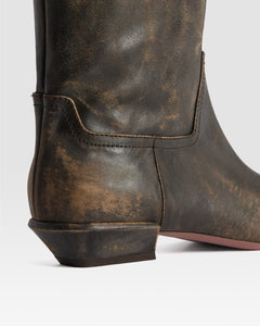 VINTAGE-EFFEKT LEDER STIEFEL