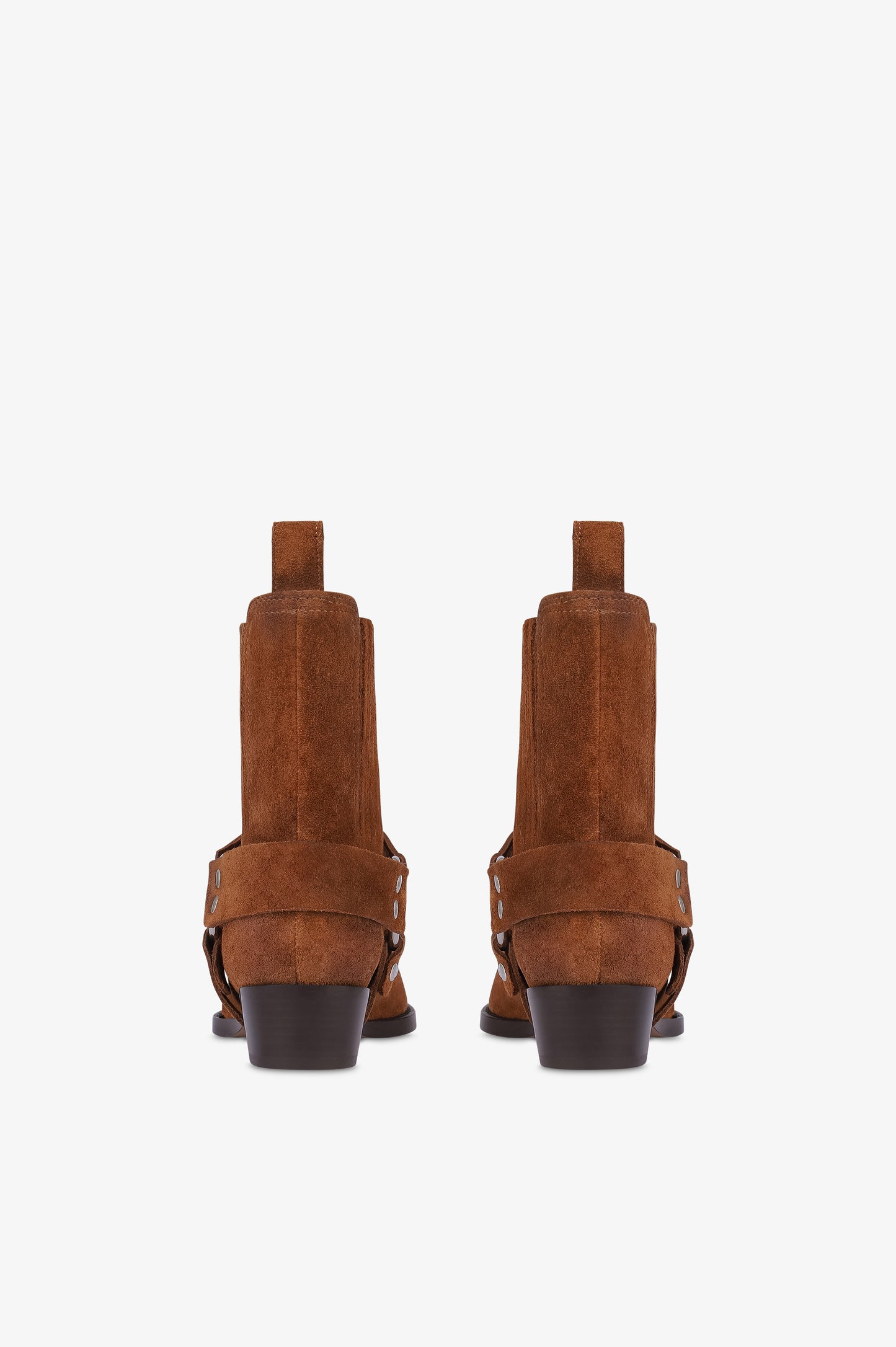 Botines de ante de becerro color conac