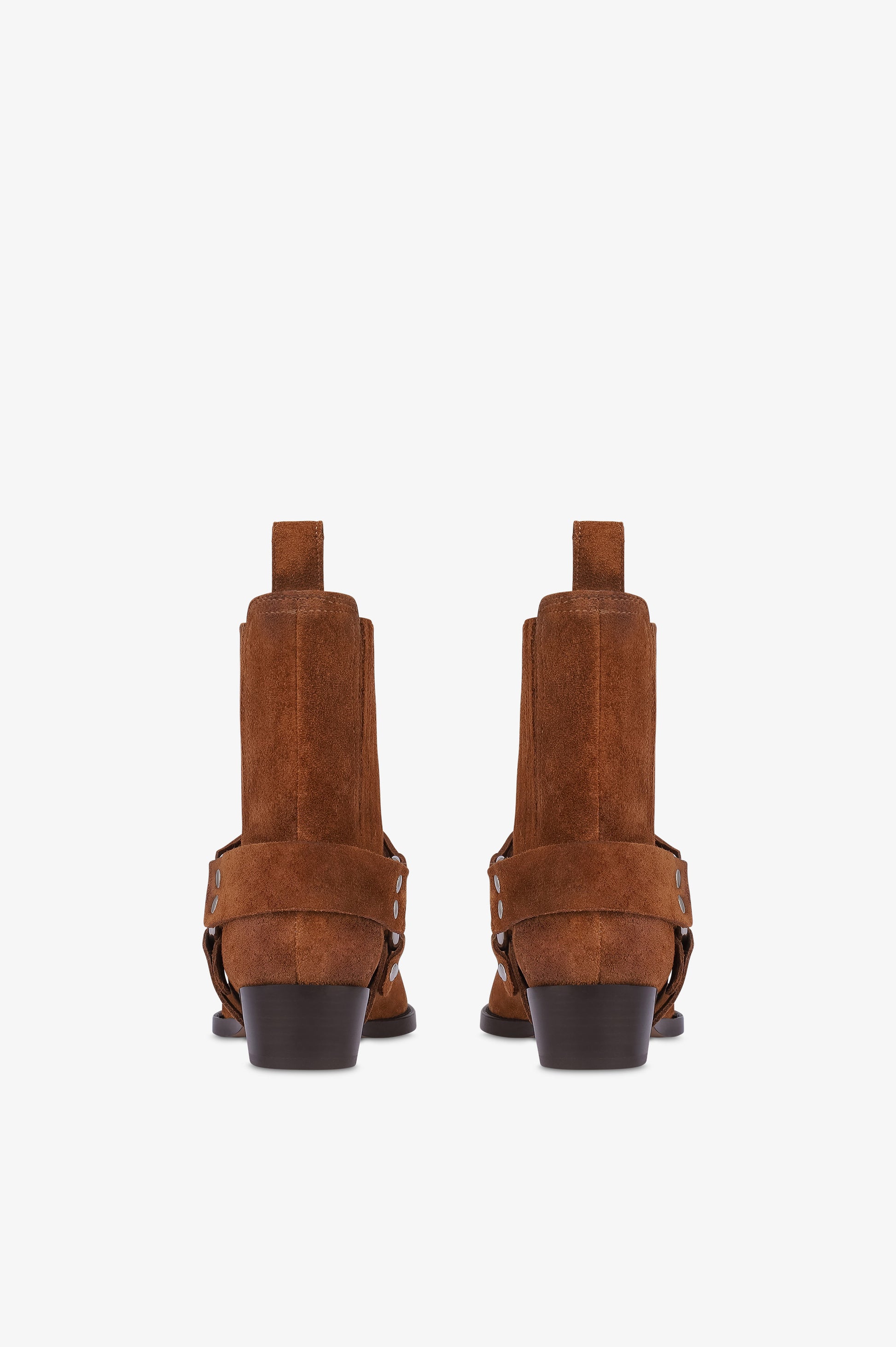 Botines de ante de becerro color conac