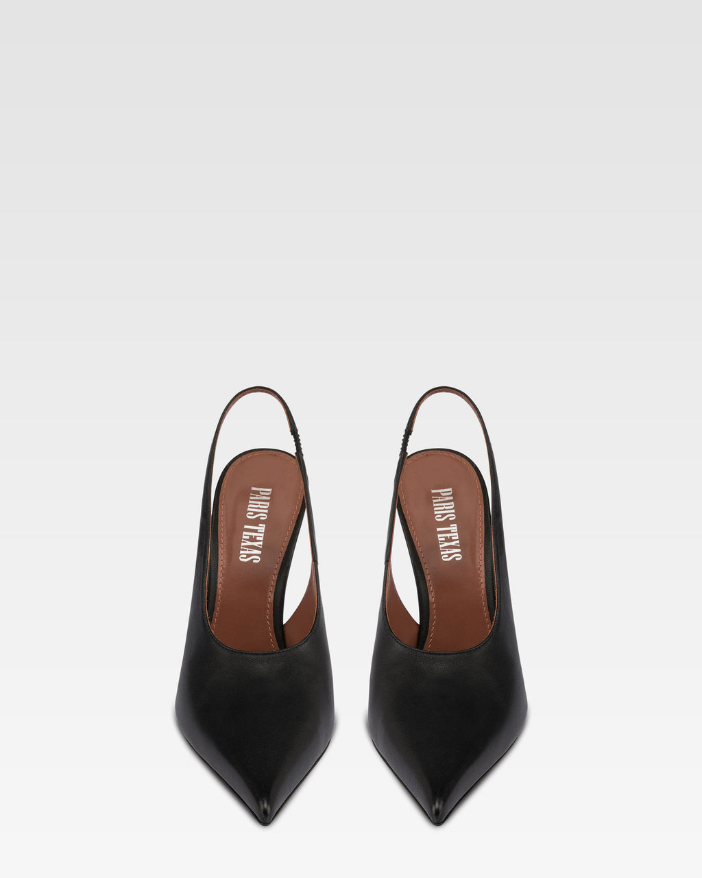 Zapatos de tira de piel negra y plateada