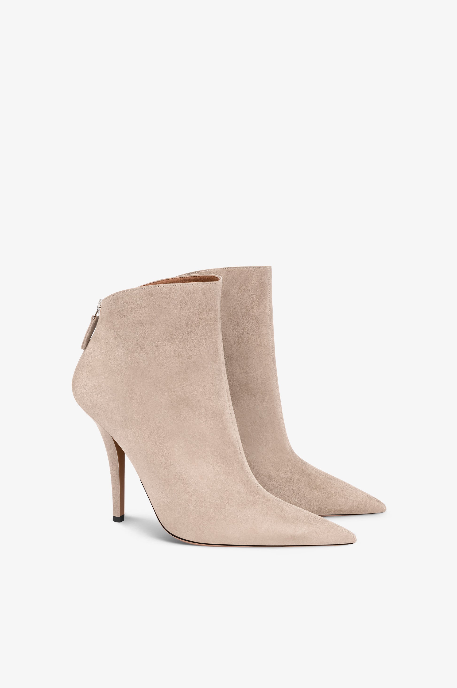 Botines de ante gris