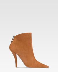 Bottines en cuir suede gris — Cognac