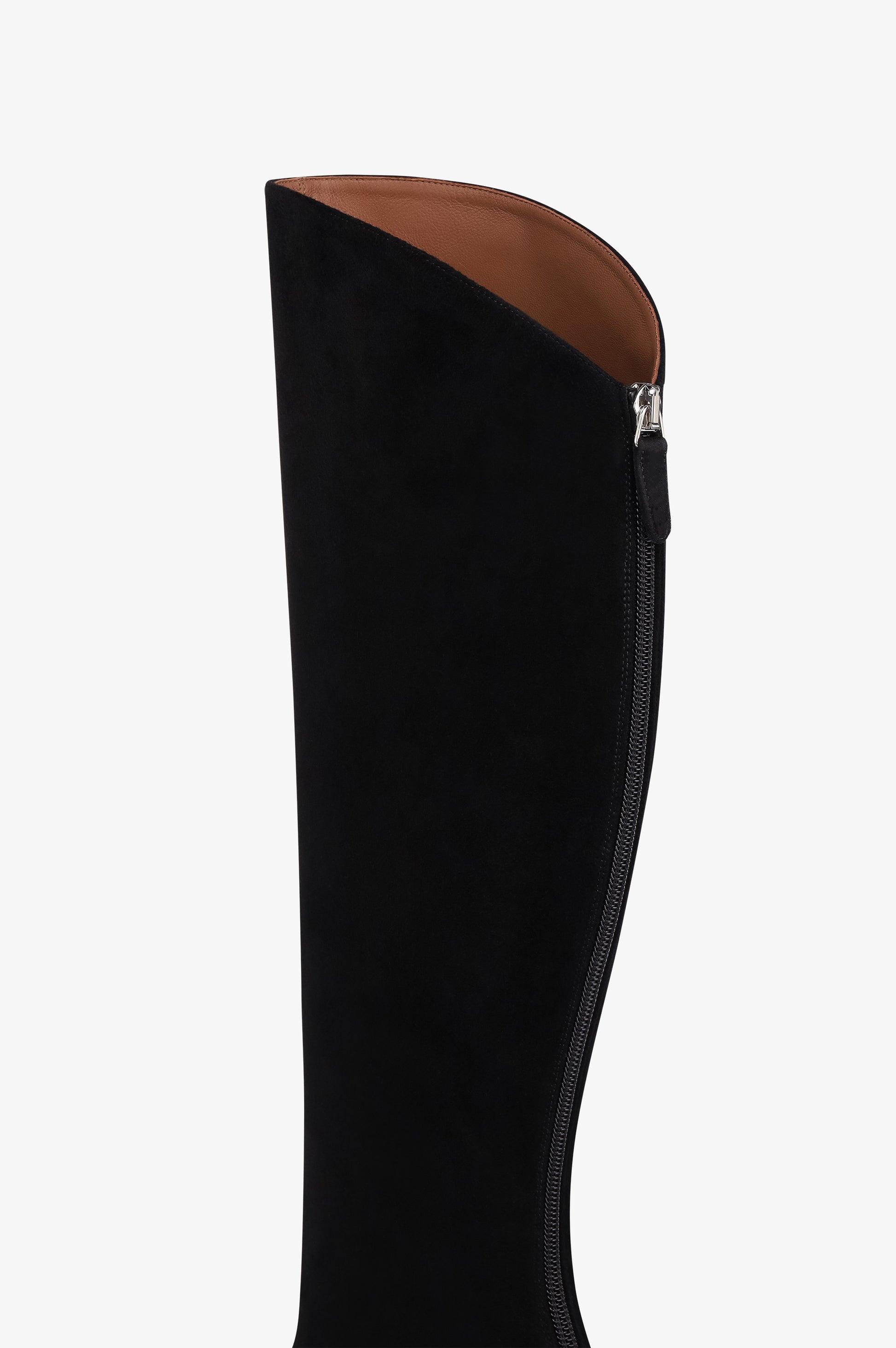 Botki z czarnej zamszowej skory