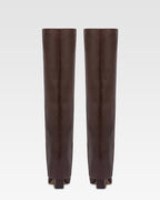 Botas mosqueteras de piel color moca