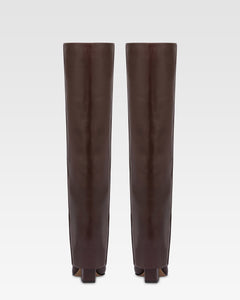 Botas mosqueteras de piel color moca