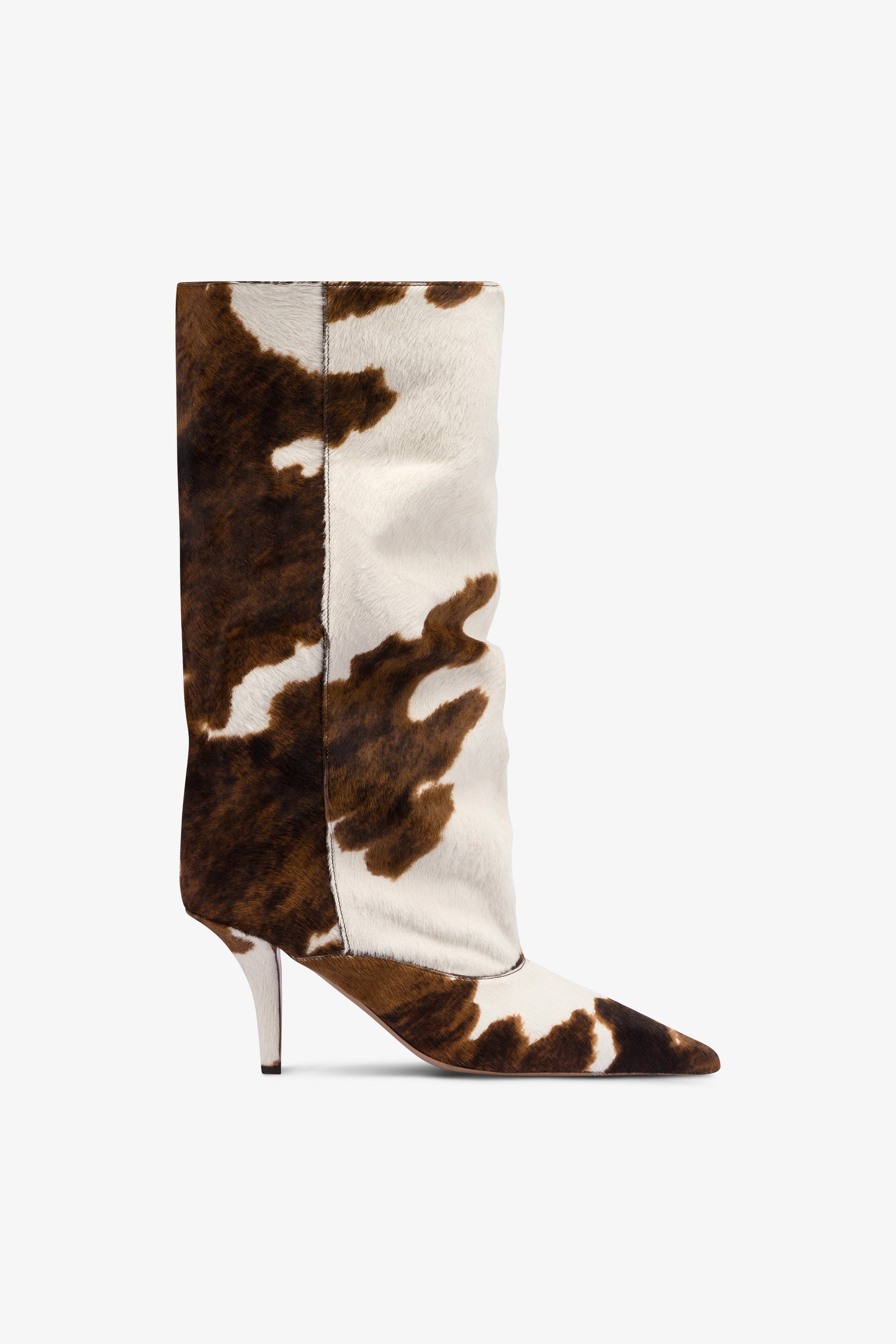 Bottes en cuir de vachette imprime