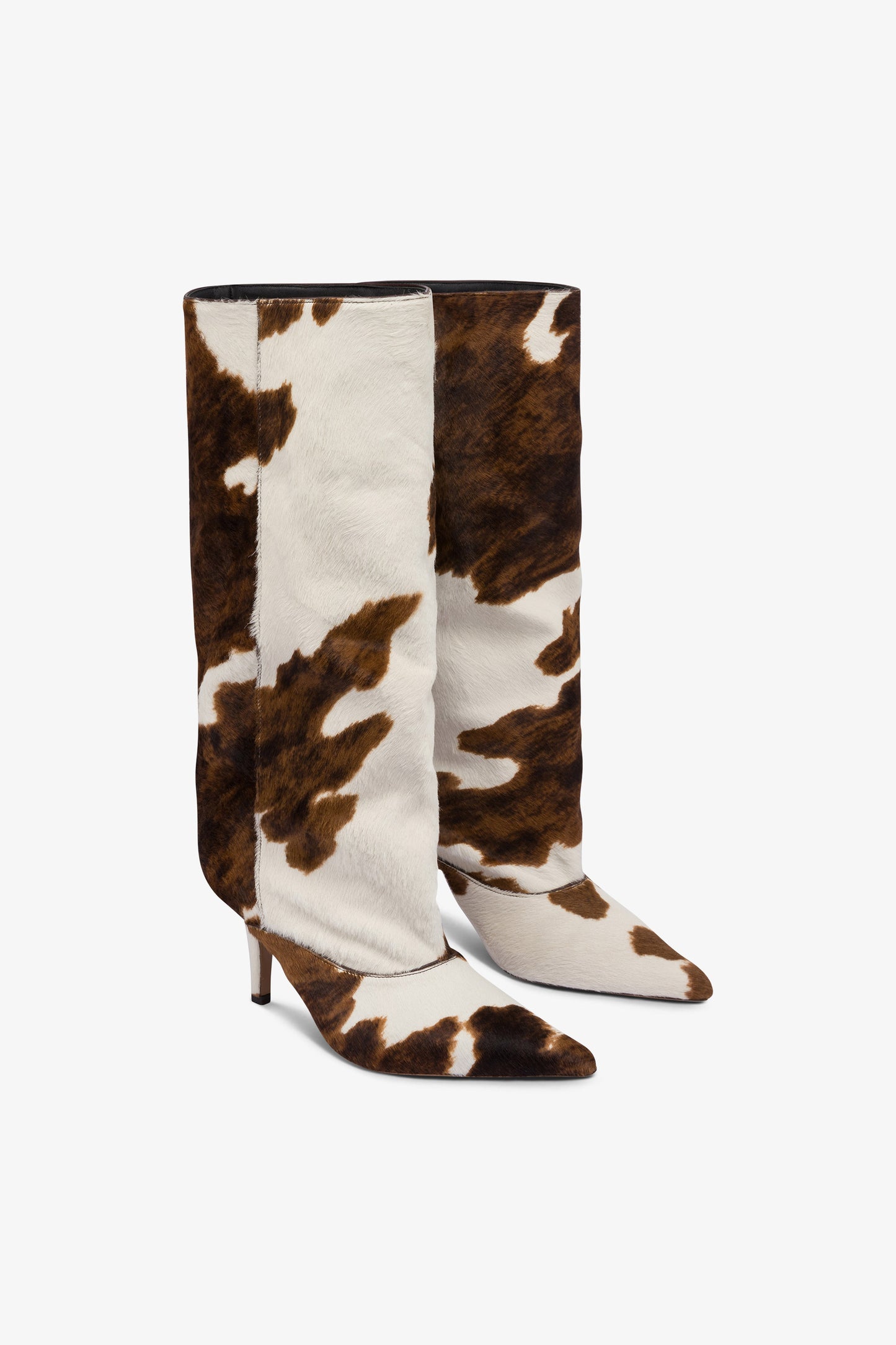 Bottes en cuir de vachette imprime